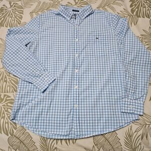 Vineyard Vines Light Blue Checkered Shirt